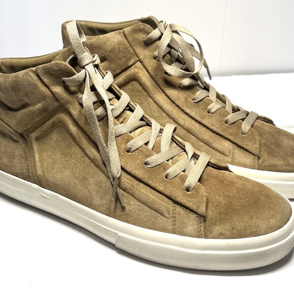 VINCE Men's Mid Top Tan Sneakers Trainers Athletic Shoes US Size 11.5 - Picture 2 of 13
